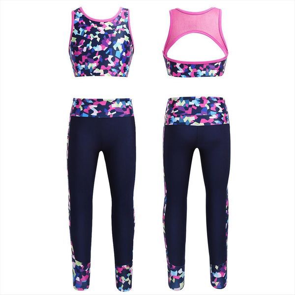 kids girls child dance sets gymnastics amp dancewear outfit digital print sleeveless mesh racer back tanks crop with leggings, White
kids girls child dance sets gymnastics amp dancewear outfit digital print sleeveless mesh racer back tanks crop with leggings, White