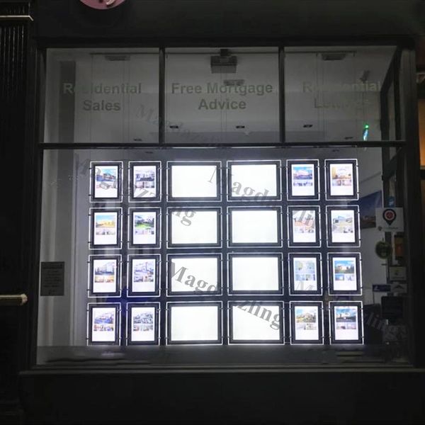 vertical +8pcs a3 landscape one side real estate agent property led window display acrylic frame light pocket modules
vertical +8pcs a3 landscape one side real estate agent property led window display acrylic frame light pocket modules