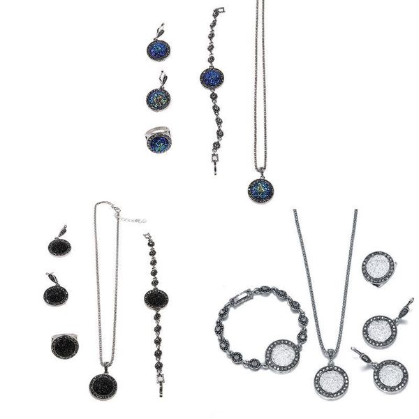 earrings & necklace 4 pcsjewelry set for women earring ring and bracelet wedding jewellery 40jf, Silver
earrings & necklace 4 pcsjewelry set for women earring ring and bracelet wedding jewellery 40jf, Silver
