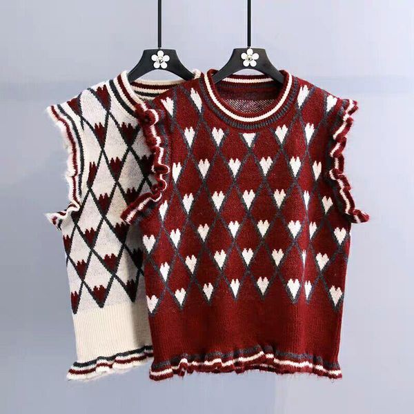 women's vests 2021 women vintage knitted sweater vest female pullover sleeveless jackets ladies waistcoat h692, Black;white
women's vests 2021 women vintage knitted sweater vest female pullover sleeveless jackets ladies waistcoat h692, Black;white