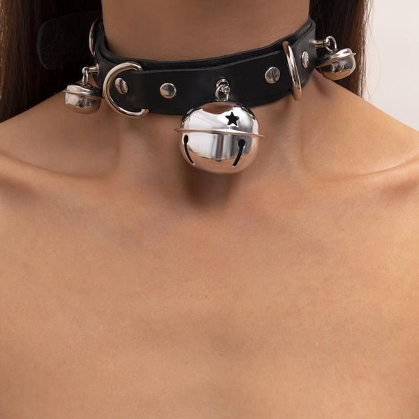 chokers 2021 designed women's dominatrix style wild wide thick black pu leather choker with metal bells, Golden;silver
chokers 2021 designed women's dominatrix style wild wide thick black pu leather choker with metal bells, Golden;silver