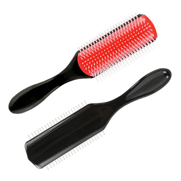 hair brushes comb 9-row detangling brush rat tail styling hairbrush straight curly wet scalp massage women, Silver
hair brushes comb 9-row detangling brush rat tail styling hairbrush straight curly wet scalp massage women, Silver