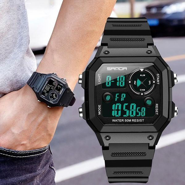 fashion sports watches mens fitness multifunction watch 5bar waterproof man digital satch led reloj hombre 1251 wristwatches, Slivery;brown
fashion sports watches mens fitness multifunction watch 5bar waterproof man digital satch led reloj hombre 1251 wristwatches, Slivery;brown