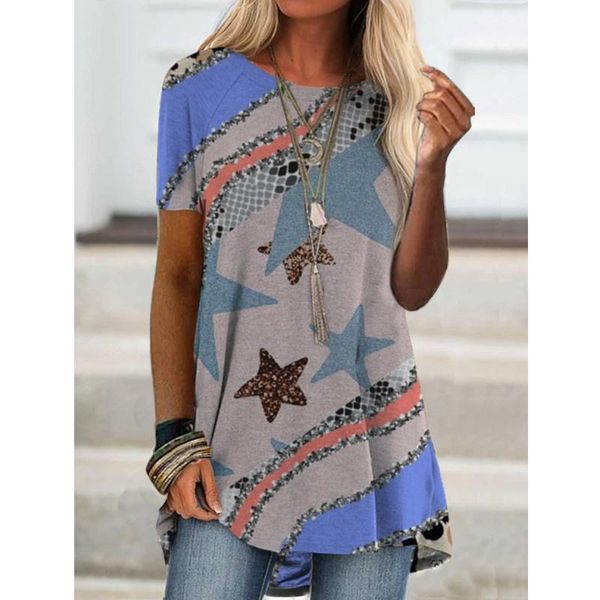 women's t-shirt women tee shirt vintage print casual loose short sleeves elegant ladies o neck summer long pullover streetwear, White
women's t-shirt women tee shirt vintage print casual loose short sleeves elegant ladies o neck summer long pullover streetwear, White