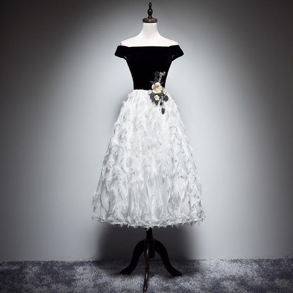 office lady vintage evening party dress exquisite flower appliques trim banquet gown elegant slash neck feather dresses ethnic clothing, Red
office lady vintage evening party dress exquisite flower appliques trim banquet gown elegant slash neck feather dresses ethnic clothing, Red