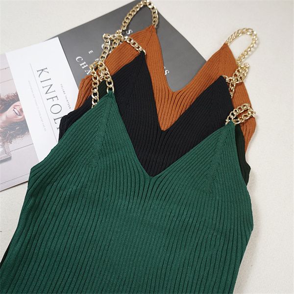 women's tanks & camis fashion women chain knitted tank summer autumn v neck strap club girls sleeveless short ole vest s1198 npzp, White
women's tanks & camis fashion women chain knitted tank summer autumn v neck strap club girls sleeveless short ole vest s1198 npzp, White