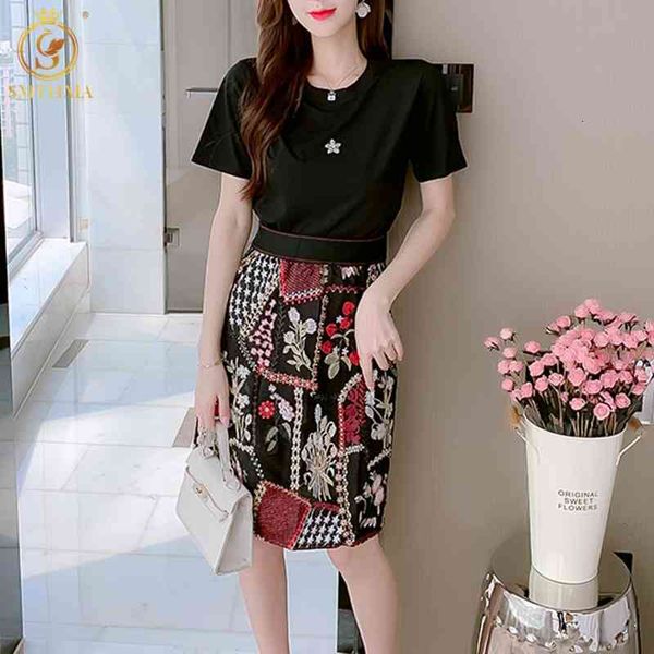 casual dresses 2021 fashion suits summer women short sleeve black beading +elastic high waist embroidery flowers two piece sk, Black;gray
casual dresses 2021 fashion suits summer women short sleeve black beading +elastic high waist embroidery flowers two piece sk, Black;gray