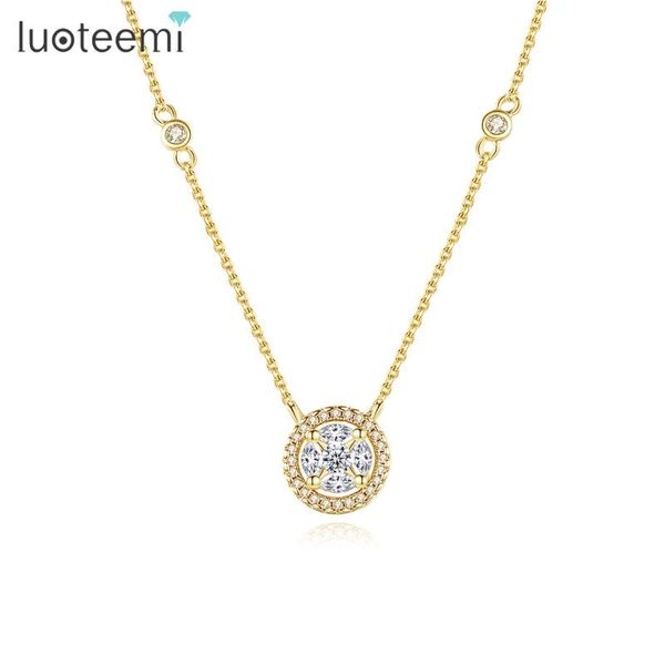 pendant necklaces luoteemi small round gold necklace for women gargantilla mujer cubic zirconia link chain korean fashion friend gifts bijou, Silver
pendant necklaces luoteemi small round gold necklace for women gargantilla mujer cubic zirconia link chain korean fashion friend gifts bijou, Silver