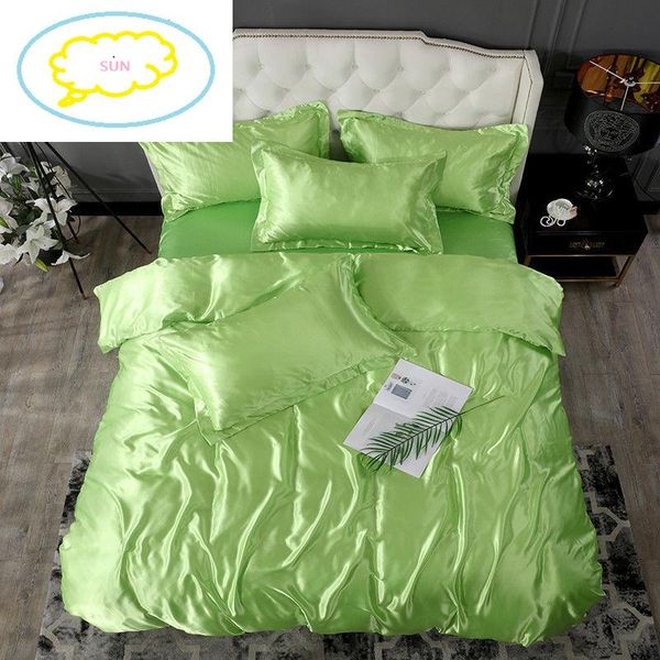 summer washed silk four-piece bedding ice quilt cover tencel sheet single bed three-piece satin sets
summer washed silk four-piece bedding ice quilt cover tencel sheet single bed three-piece satin sets