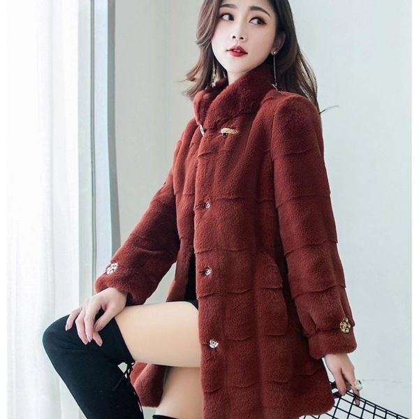 women's fur & faux women 2021 autumn winter fluffy warm thick mink coat female elegant furry overcoat fashion imitation jackets y645, Black
women's fur & faux women 2021 autumn winter fluffy warm thick mink coat female elegant furry overcoat fashion imitation jackets y645, Black