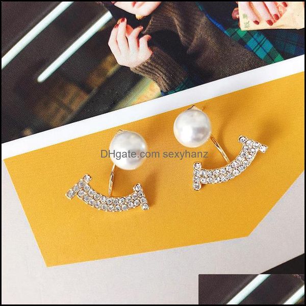 stud earrings jewelry s1054 fashion s925 sier pin rhinstone smile pearl drop delivery 2021 a2cwh, Golden;silver
stud earrings jewelry s1054 fashion s925 sier pin rhinstone smile pearl drop delivery 2021 a2cwh, Golden;silver