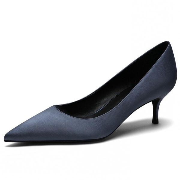 dress shoes women's silk pointed toe pumps thin heel slip-on ladies party med n0018, Black
dress shoes women's silk pointed toe pumps thin heel slip-on ladies party med n0018, Black