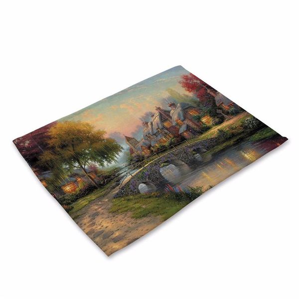 mats & pads creative building pattern placemat landscape dining table cotton linen drink western pad cup mat
mats & pads creative building pattern placemat landscape dining table cotton linen drink western pad cup mat