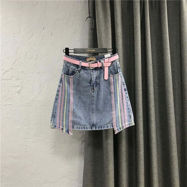 skirts 2021 korean women high waist pocket short denim female casual retro striped large size mini a-line jeans skirt w211, Black
skirts 2021 korean women high waist pocket short denim female casual retro striped large size mini a-line jeans skirt w211, Black