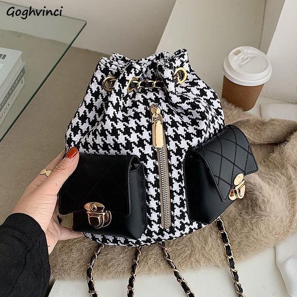 backpack style backpacks women houndstooth vintage pockets string big capacity elegant back pack retro stylish chain bags design high qualit
backpack style backpacks women houndstooth vintage pockets string big capacity elegant back pack retro stylish chain bags design high qualit