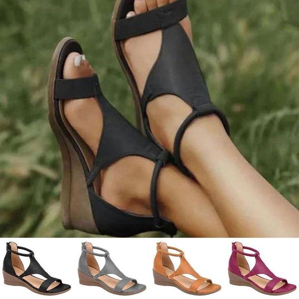 sandals women's rubber sole casual thick fashion lightweight high summer flat ladies buckle leather r8w7, Black
sandals women's rubber sole casual thick fashion lightweight high summer flat ladies buckle leather r8w7, Black