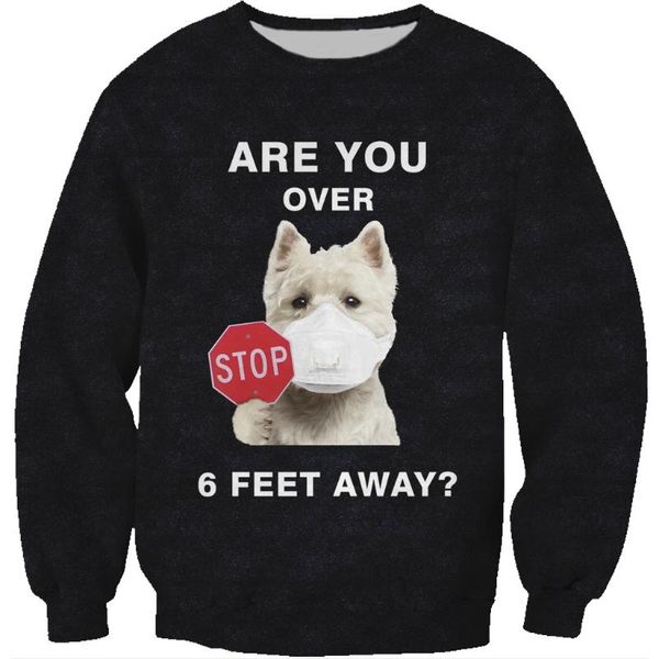 men's hoodies & sweatshirts 3d printed west highland white sweatshirt are you over 6 feet away dogs pullover long-sleeved round neck, Black
men's hoodies & sweatshirts 3d printed west highland white sweatshirt are you over 6 feet away dogs pullover long-sleeved round neck, Black