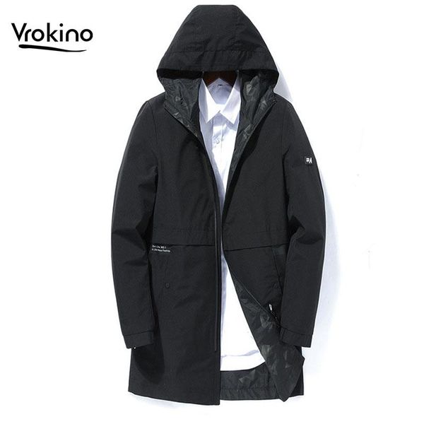 men's jackets vrokino 2021 spring and autumn long jacket fashion hooded solid color two-sided windbreaker 3xl 4xl, Black;brown
men's jackets vrokino 2021 spring and autumn long jacket fashion hooded solid color two-sided windbreaker 3xl 4xl, Black;brown