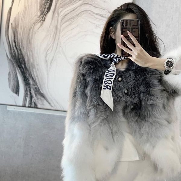 women's fur & faux young all in one gradient coat 2021 winter imitation hair ladies fashion wear, Black
women's fur & faux young all in one gradient coat 2021 winter imitation hair ladies fashion wear, Black