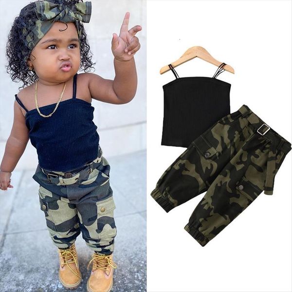 2 7y fashion summer kids girls clothes sets camouflage print sleeveless vest long pants 2pcs, White
2 7y fashion summer kids girls clothes sets camouflage print sleeveless vest long pants 2pcs, White