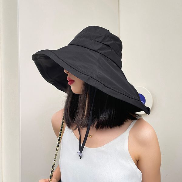 sunshade hat female sunscreen big brim hat summer big eaves pure color sun hat uv fashion breathable cover 20cm, Blue;gray
sunshade hat female sunscreen big brim hat summer big eaves pure color sun hat uv fashion breathable cover 20cm, Blue;gray