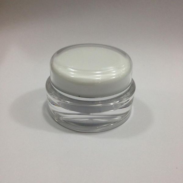 15g white round cream jar with silver/gold line for eye cream/day cream/essence/gel/moisturizer acrylic jar, plastic packing storage bottles
15g white round cream jar with silver/gold line for eye cream/day cream/essence/gel/moisturizer acrylic jar, plastic packing storage bottles