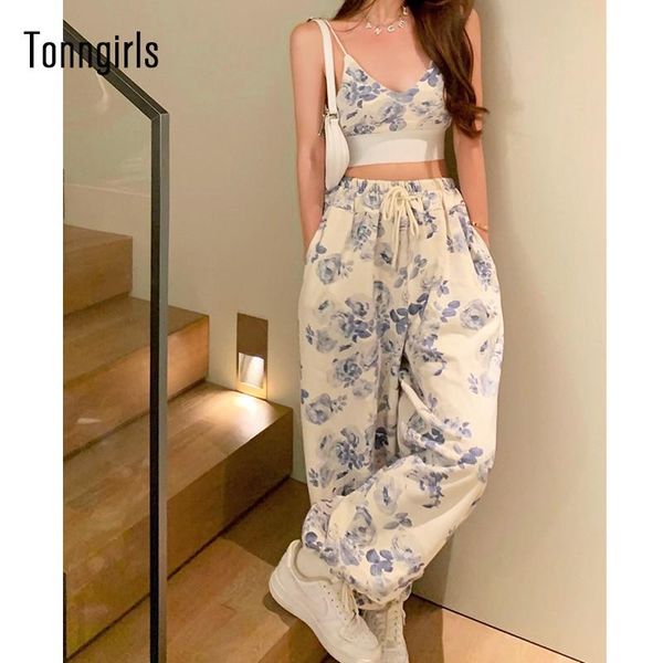 women's two piece pants tonngirls vintage women suits casual floral 2 set and streetwear tracksuit for summer 2021, White
women's two piece pants tonngirls vintage women suits casual floral 2 set and streetwear tracksuit for summer 2021, White