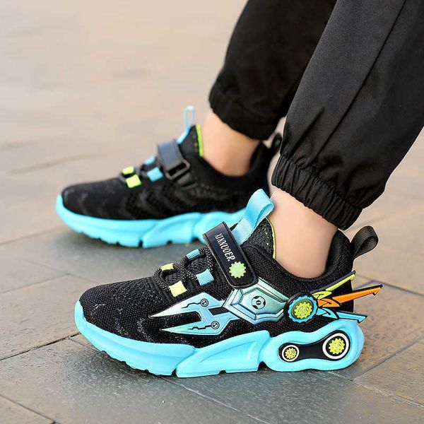 2021 boys' sneakers double mesh autumn breathable children's shoes primary school, Black
2021 boys' sneakers double mesh autumn breathable children's shoes primary school, Black