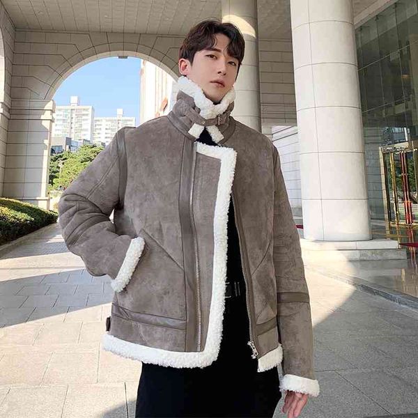 men's jackets fur jacket men winter outwear mens thick warm lambswool lining coat street casual brand clothing male windbreaker 3h, Black;brown
men's jackets fur jacket men winter outwear mens thick warm lambswool lining coat street casual brand clothing male windbreaker 3h, Black;brown