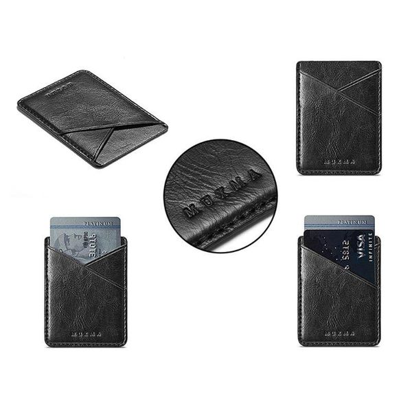 card holders ultra slim leather mobile phone id holder wallet credit pocket adhesive sticker, Brown;gray
card holders ultra slim leather mobile phone id holder wallet credit pocket adhesive sticker, Brown;gray