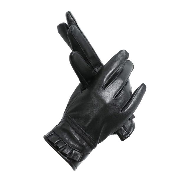 five fingers gloves fashion womens leather real sheepskin women genuine wrist solid autumn warm mittens female lace s2507, Blue;gray
five fingers gloves fashion womens leather real sheepskin women genuine wrist solid autumn warm mittens female lace s2507, Blue;gray