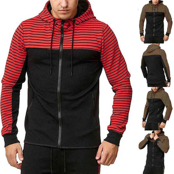 men's hoodies & sweatshirts mens designer clothes full zipper casual striped panelled autumn men hip hop jackets loose hooded collar ov, Black
men's hoodies & sweatshirts mens designer clothes full zipper casual striped panelled autumn men hip hop jackets loose hooded collar ov, Black