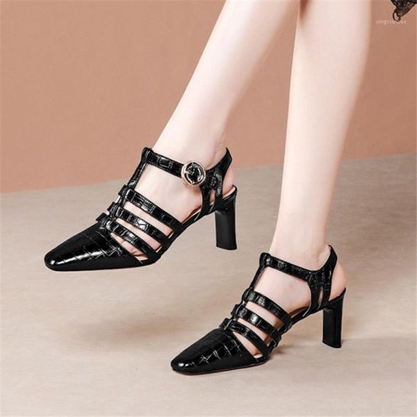 sandals pxelena vintage rome women genuine leather t strap gladiator hollow out high heels party office shos lady 2021 summer 391, Black
sandals pxelena vintage rome women genuine leather t strap gladiator hollow out high heels party office shos lady 2021 summer 391, Black