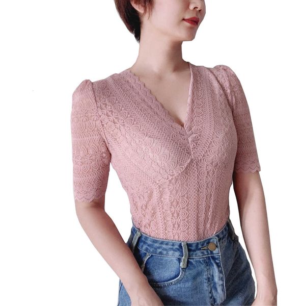 women's sweaters hollow out v-neck lace blouse women's solid color bottomed can be worn outside, slim fitting embroidered short sl, White;black
women's sweaters hollow out v-neck lace blouse women's solid color bottomed can be worn outside, slim fitting embroidered short sl, White;black