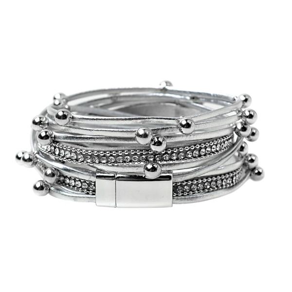 tennis metal beads charm leather bracelets for women fashion 2021 crystal chain bohemian multilayer wrap bracelet female jewelry, Golden;silver
tennis metal beads charm leather bracelets for women fashion 2021 crystal chain bohemian multilayer wrap bracelet female jewelry, Golden;silver