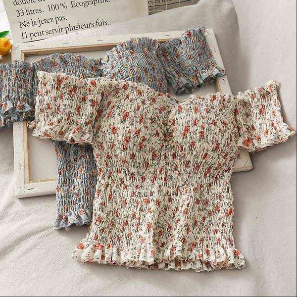 retro womens shirt floral folds off shoulders shirts slim high waist pleated blouses short mini crop blusas femininas elegante, White
retro womens shirt floral folds off shoulders shirts slim high waist pleated blouses short mini crop blusas femininas elegante, White