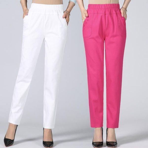 trousers spring summer stretch women pants waist cotton polyester middle old mother large size solid casual plus 5xl w1846, Black;white
trousers spring summer stretch women pants waist cotton polyester middle old mother large size solid casual plus 5xl w1846, Black;white