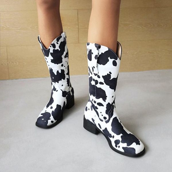boots blxqpyt botas de mujer 2021 women mid-calf retro western cowboy autumn winter boot print cows shoes plus size 48 88-12, Black
boots blxqpyt botas de mujer 2021 women mid-calf retro western cowboy autumn winter boot print cows shoes plus size 48 88-12, Black