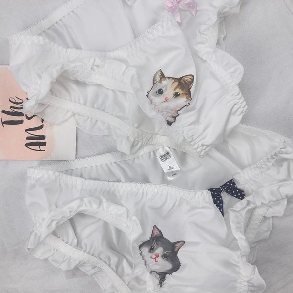 women's panties japanese lovely cartoon animal print female underwear for women seamless briefs ruffle side milk silk lace lingerie, Black;pink
women's panties japanese lovely cartoon animal print female underwear for women seamless briefs ruffle side milk silk lace lingerie, Black;pink