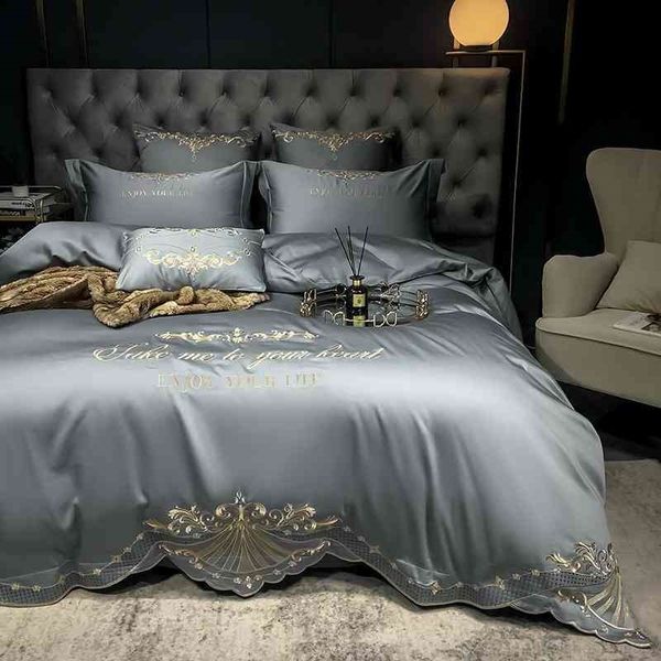 luxury embroidery gray bedding king 4pcs egyptian cotton soft duvet bed sheet zipper comforter cover set
luxury embroidery gray bedding king 4pcs egyptian cotton soft duvet bed sheet zipper comforter cover set