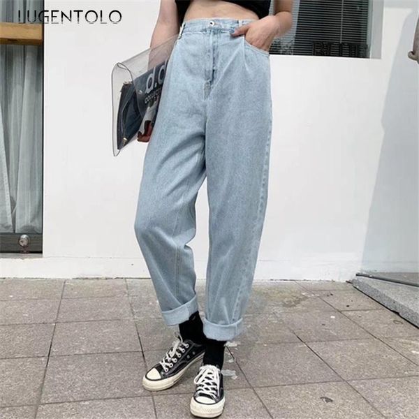 women's jeans lugentolo women harajuku autumn retro loose solid high waist casual denim fashion harem pants female long, Blue
women's jeans lugentolo women harajuku autumn retro loose solid high waist casual denim fashion harem pants female long, Blue