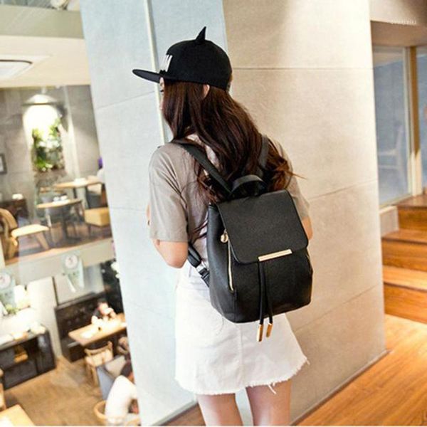 school bag for girls backpack women leather pure color backpacks schoolbags travel shoulder mochila feminina blue #g21
school bag for girls backpack women leather pure color backpacks schoolbags travel shoulder mochila feminina blue #g21