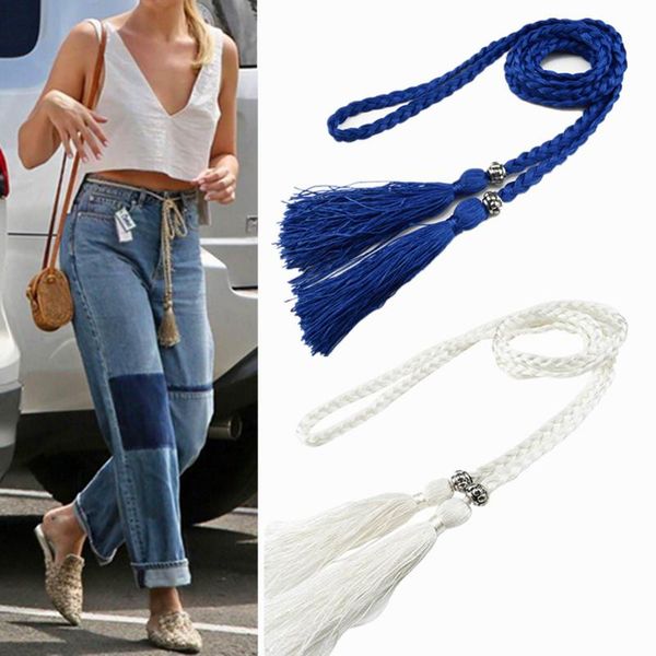 belts 6 colors cotton colorful knitted waistbands tassel pendant leisure classic chain dress jeans accessories women girls 160cm, Black;brown
belts 6 colors cotton colorful knitted waistbands tassel pendant leisure classic chain dress jeans accessories women girls 160cm, Black;brown