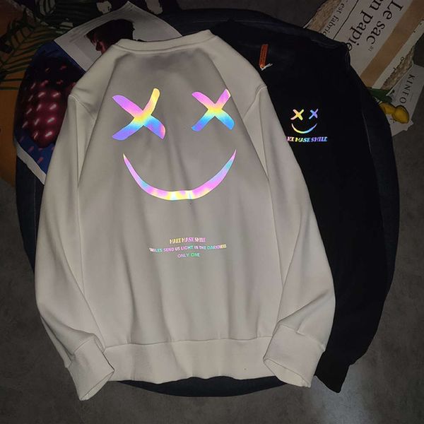 350g thick - reflective luminous devil smile sweater pullover with velvet round neck men's, Black;brown
350g thick - reflective luminous devil smile sweater pullover with velvet round neck men's, Black;brown