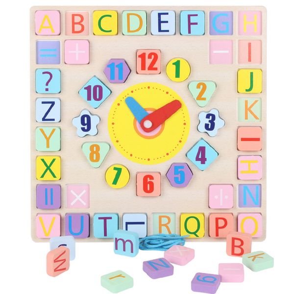 Wooden Puzzle Toy Set Shape Number Matching Clock Building Blocks Montessori Toys for Time Cognition Intelligence Development#38
Wooden Puzzle Toy Set Shape Number Matching Clock Building Blocks Montessori Toys for Time Cognition Intelligence Development#38