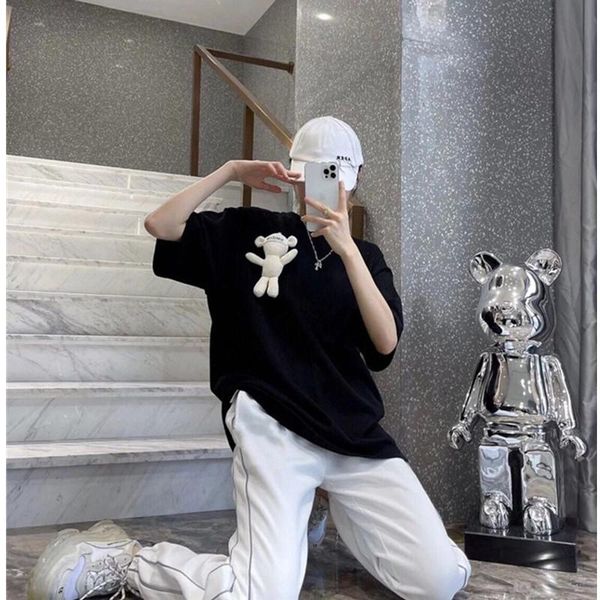 men's t-shirts fashion causal brand kim little bear doll men women classic cotton tee with kawaii casual clothing, White;black
men's t-shirts fashion causal brand kim little bear doll men women classic cotton tee with kawaii casual clothing, White;black