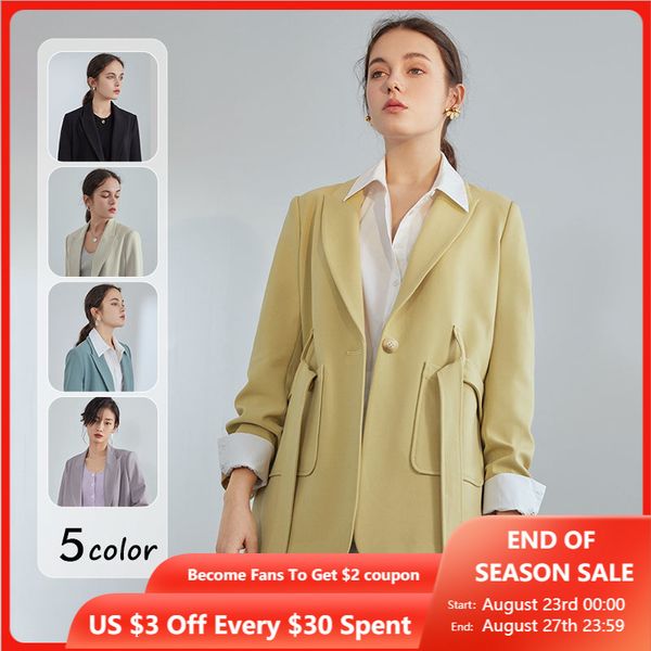 women's jackets fansilanen off lady belt casual black blazer women solid long sleeve oversized yellow jacket female elegant business co, Black;brown
women's jackets fansilanen off lady belt casual black blazer women solid long sleeve oversized yellow jacket female elegant business co, Black;brown