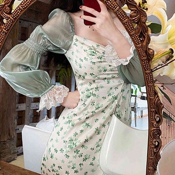 dresses 2021 summer chiffon lace floral women green puff sleeve vintage midi elegant evening party one piece dress korean, Black;gray
dresses 2021 summer chiffon lace floral women green puff sleeve vintage midi elegant evening party one piece dress korean, Black;gray