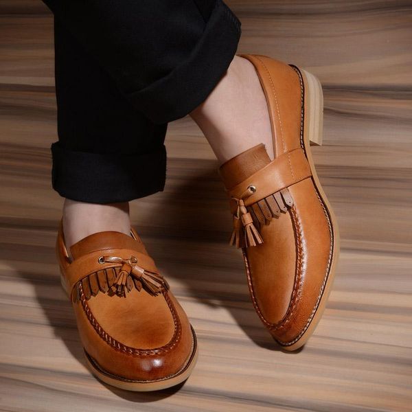 dress shoes trend men fashion tassel decorated leather loafers british style vintage slip on moccasins flats oxford, Black
dress shoes trend men fashion tassel decorated leather loafers british style vintage slip on moccasins flats oxford, Black
