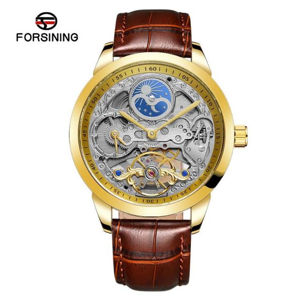 wristwatches forsining men's analog moon phase automatic skeleton with inner ring vintage design wristwatch leather strap fsg8191m3, Slivery;brown
wristwatches forsining men's analog moon phase automatic skeleton with inner ring vintage design wristwatch leather strap fsg8191m3, Slivery;brown